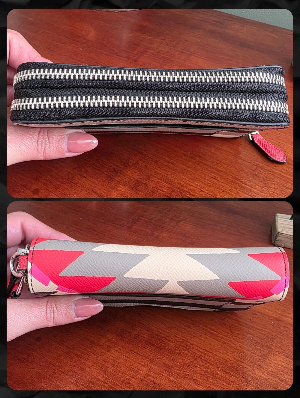 Coach 63664 Coachella Dreamweaver Tribe Double Zip Wallet